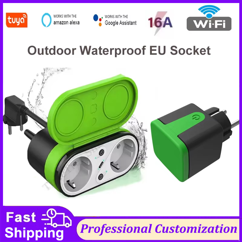 Wifi Smart Plug - 투야 EU 16A 와이파이 스마트 실외
