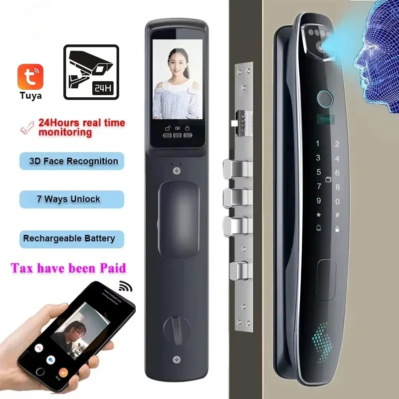 Smart Door Lock Wifi - 3D 얼굴 인식 스마트 비밀번호 도어락