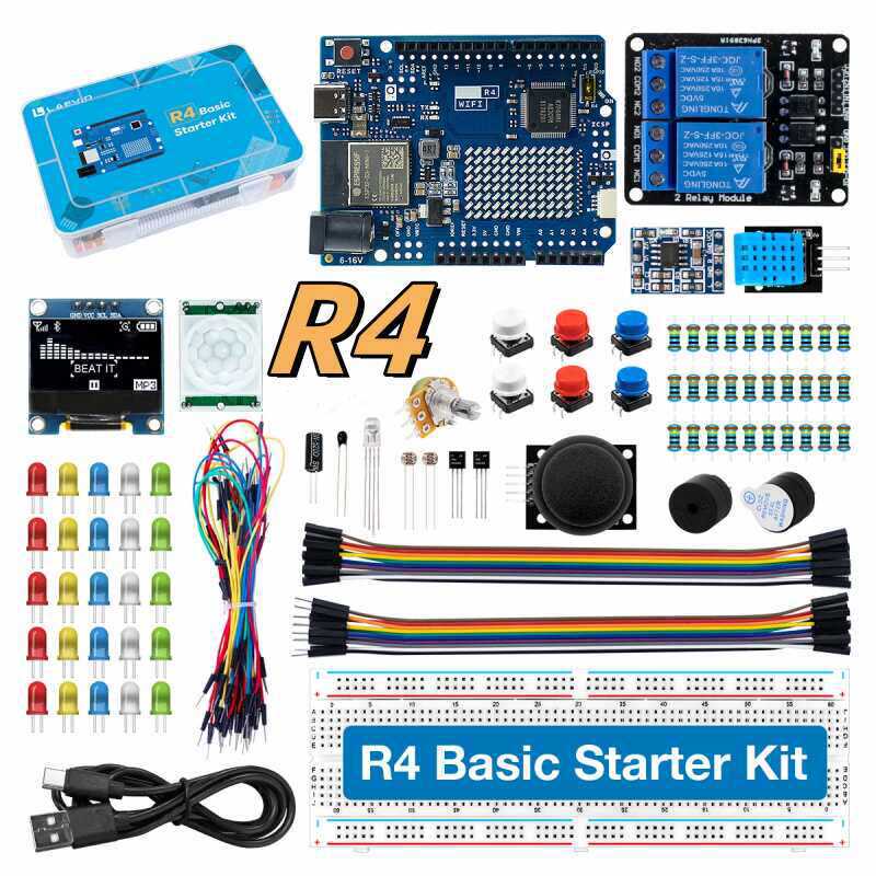 Microcontroller Kit - UNO R4 WiFi 호환 개발용 스타터