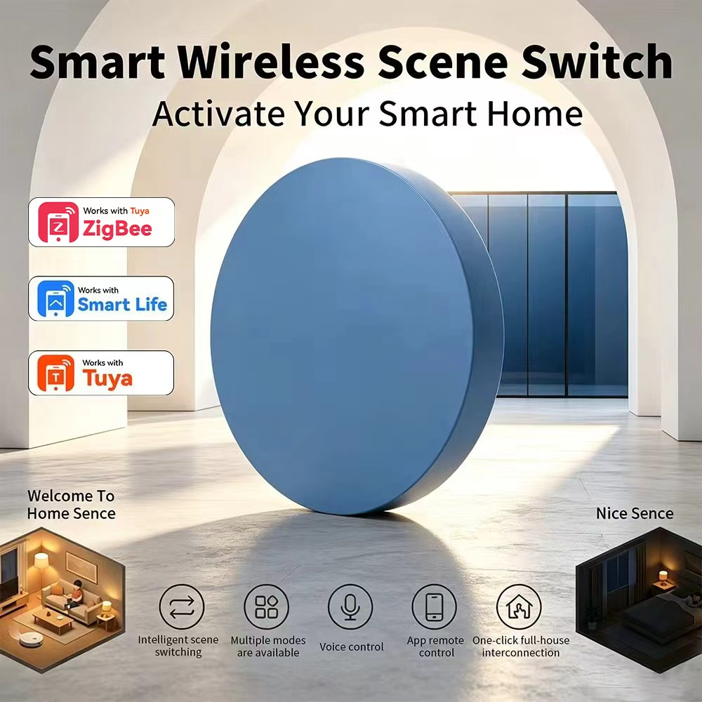 Smart Home Automation Kit - HIMOJO 지그비 스마트 장면 제어 버튼,