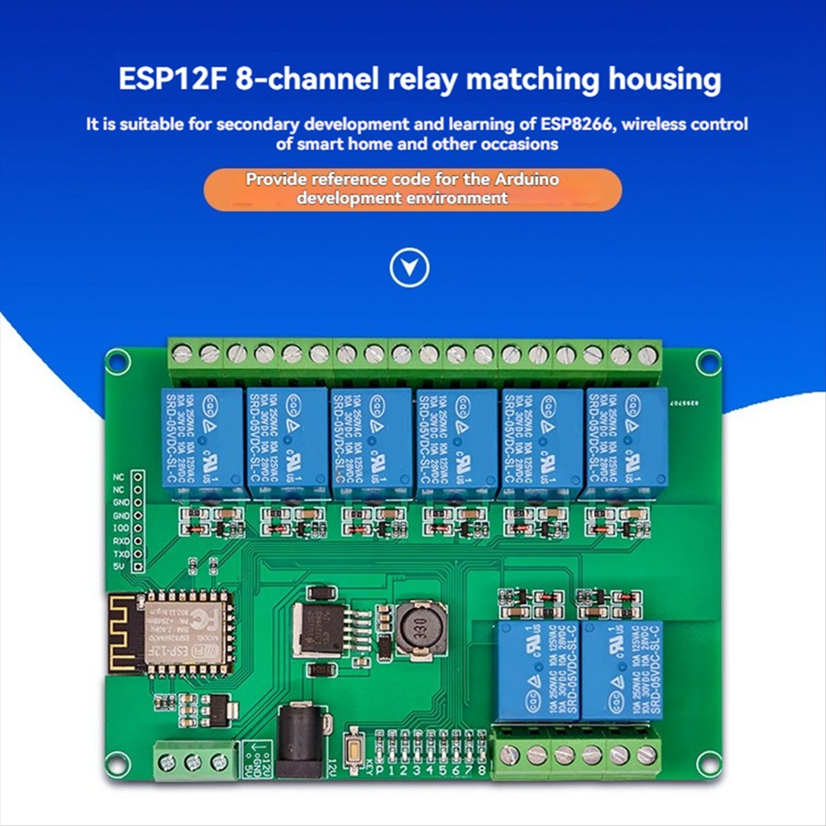 A99X 8채널 릴레이 모듈 DC12-24/5V 전원  - Esp8266 Relay Module 리뷰 및 가격