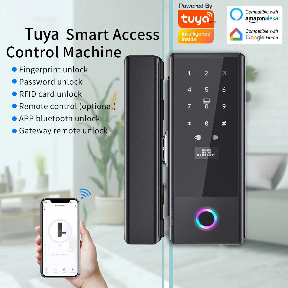Ttlock Ble 유리문 잠금장치 스마트 유리 데드볼 - Smart Door Lock Wifi 리뷰 및 가격