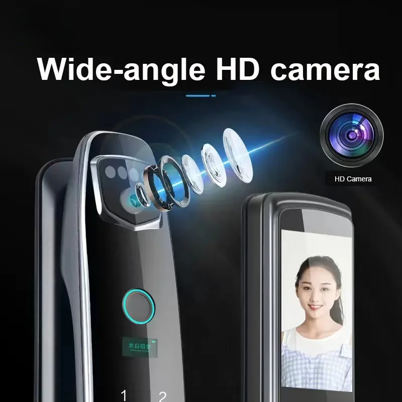 3D 얼굴 인식 스마트 비밀번호 도어락 비디오 인터콤  - Smart Door Lock Wifi 리뷰 및 가격