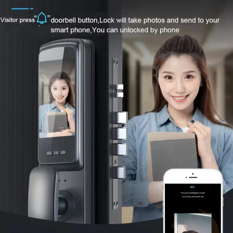 3D 얼굴 인식 스마트 비밀번호 도어락 비디오 인터콤  - Smart Door Lock Wifi 리뷰 및 가격