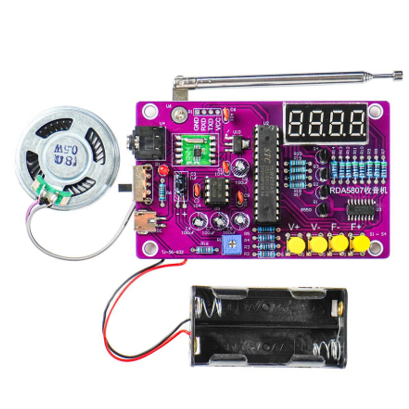 DIY FM 라디오 전자 키트 87-108MHz 조정  - Electronics Project Kit 리뷰 및 가격