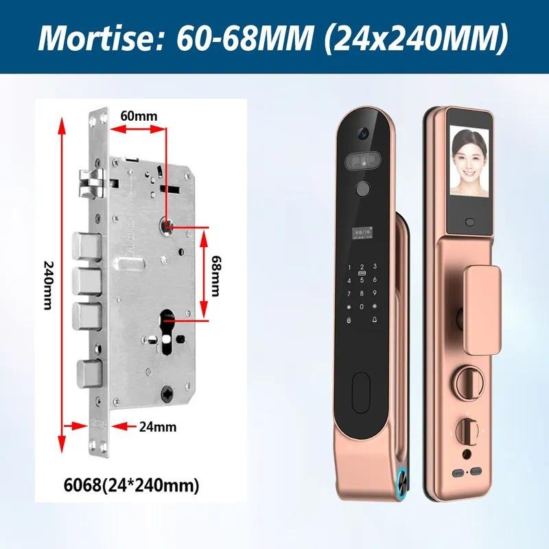 고품질 3D 얼굴 인식, 비밀번호, 손바닥 지문, 손바 - Smart Door Lock Wifi 리뷰 및 가격