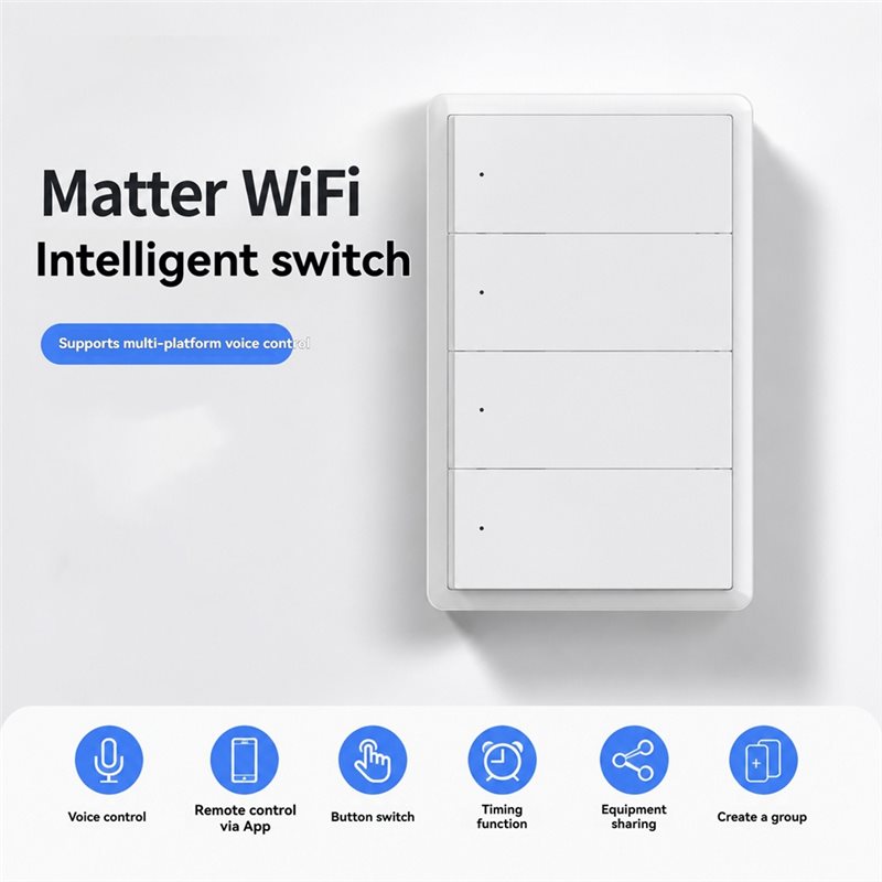 DTA4 스마트 조명 스위치, 음성 제어 기능, Tuy - Smart Light Switch Wifi 리뷰 및 가격