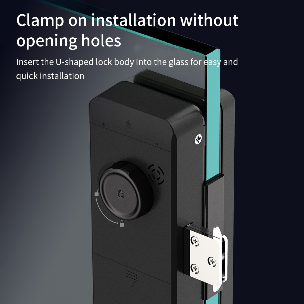 TTLOCK 스마트 유리문 잠금장치, 지문 인식 기능, - Smart Door Lock Wifi 리뷰 및 가격