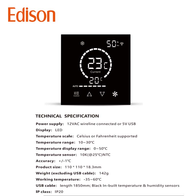 유연한 PVC 스마트 AC 컨트롤러 온도 조절기 IR  - Wifi Thermostat 리뷰 및 가격